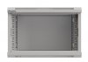 Lanberg Szafa instalacyjna rack wisząca 19 cali 6U 540x350 szara drzwi przeszklone ( flat pack)